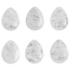 KYEYGWO Rock Crystal Teardrop Shape Crystal Worry Stone for Worry