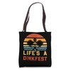 Life's A Dinkfest Retro Pickleball Tote Bag