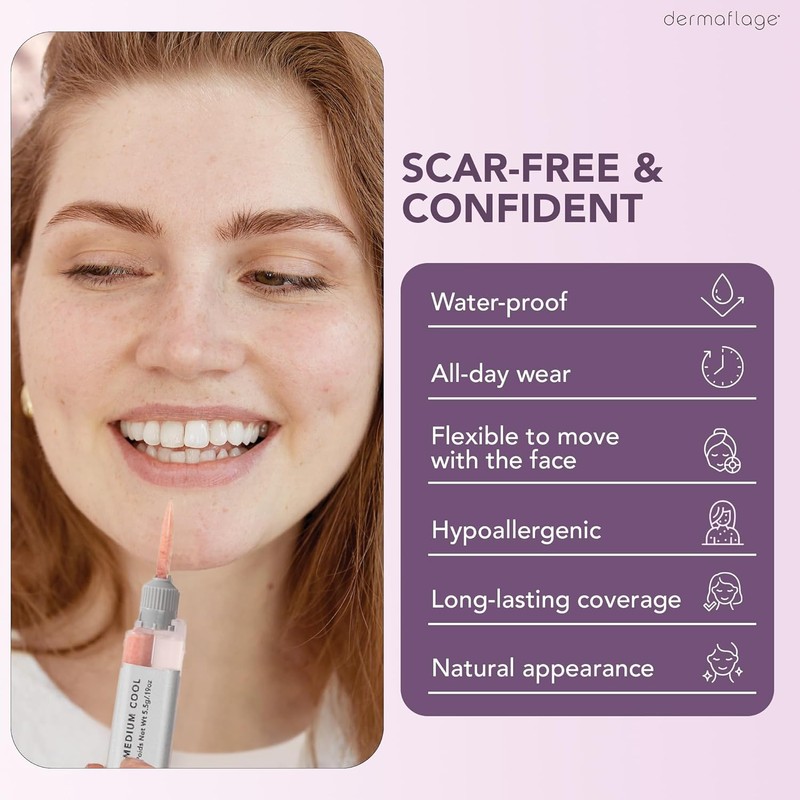 Dermaflage Scar Filler Kit - Medium Cool - Deep Scar