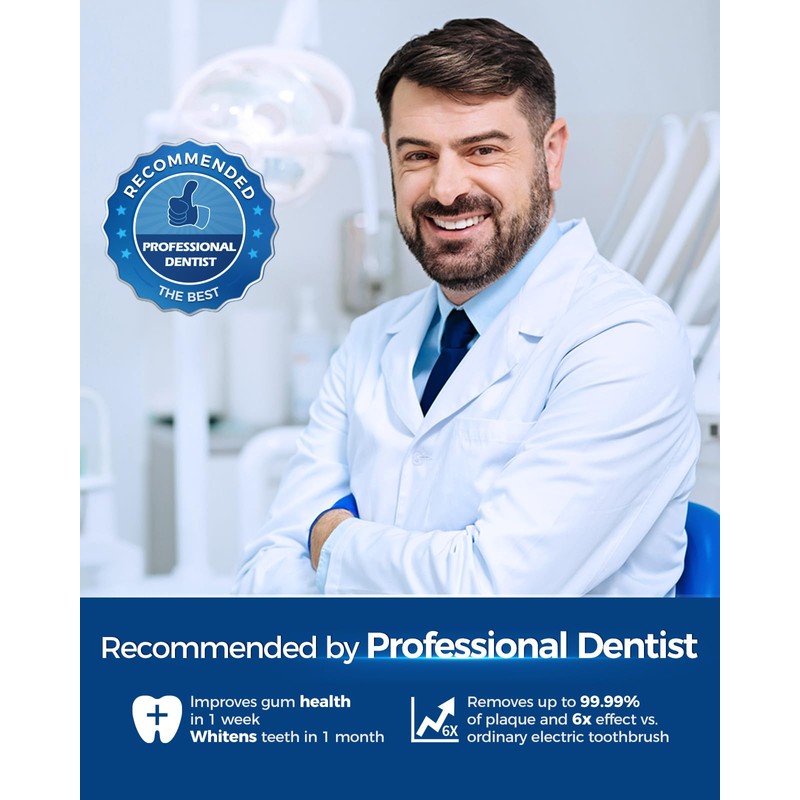 Electric Toothbrush Deep Clean Heads 4pc Brush Head Replacement with