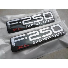 Ford 99-04 BRAND NEW Ford F-250 XL SUPER DUTY EMBLEM F81Z-16720-LB NAMEPLATE LOGO SET