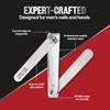 Revlon Dual-Ended Nail Clipper for Men, Straight and Curved Edges,