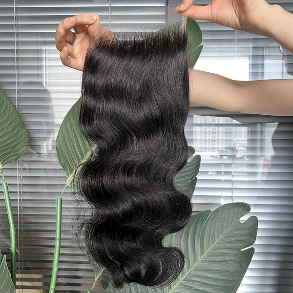 SOMIARIK 5x5 HD Lace Body wave Closure, 0.10mm Ultra-thin Melted