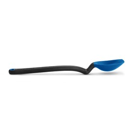 Dreamfarm Mini Supoon Non-Stick Sit-Up Silicone Scraping Cooking Spoon, Jar Scraper Measures 5ml Tsp - 8" Classic Blue