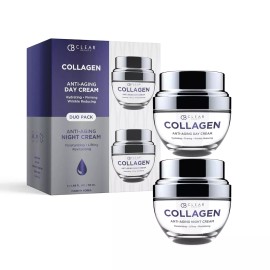 Clair Beauty Collagen Day/Night Moisturizer -  Duo Set Value Pack