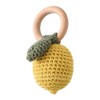 Gum Massage Interactive Crochet Fruit Teether Soothing Hand Rattle Sensory