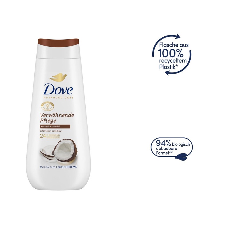 Dove Advanced Care Shower Cream Pampering Care with 24h Renewing