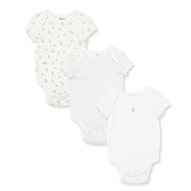 Little Me Baby Girls' 3-Pack of Onesies, Ivory, 6 Months