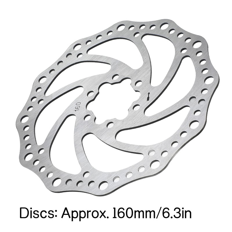 160mm Disc Brake Rotor for Mountain Bikes, 6.3 inches (160