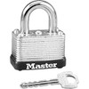 Master Lock Silver Laminated Steel Warded Padlock, Keyed Padlock for