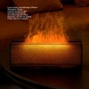 Flame Aroma Diffuser Humidifier Multifunction Alloy Frosted Texture 3 Gears