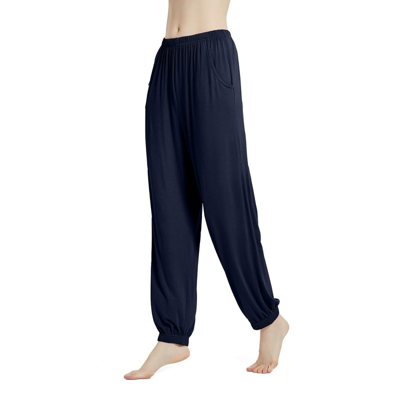 Aflowyii Pantalones de pijama modal de bambú para mujer, ropa
