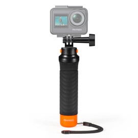 AKASO Waterproof Floating Hand Grip Compatible with AKASO Action Camera EK7000/Brave 4/Brave 7 LE/Brave 7/Gopro Hero 13/12/11/10/ 9/Max/DJI Osmo Action, Handle Mount Accessories for Water Sports