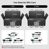 REEVAA Dog Car Seat Cover for Back Seat, Hard Bottom
