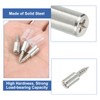 QUARKZMAN Shelf Support Pins, 12 Pieces Shelf Pins, Self Tapping