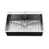 33"x 22" x 9" Single Basin Top Mount Kitchen Sink