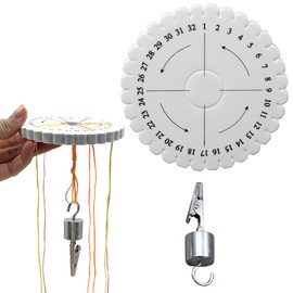 DHER kumihimo Weight Kumihimo Braiding Disc Braider Braiding Fixing Plate, Plate Braider Handmade Braided Cord Tail Clip Attachment Tool, Handmade Plate Braider Braided Cord