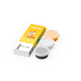 HEY CLAY Dog Story - Air-Dry Clay Kit 3 Cans for Kids 3+ (Shiba Inu)