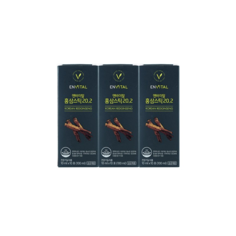 Trueen Envital Red Ginseng Stick Ginsenoside Liquid 20.2 10ml X3