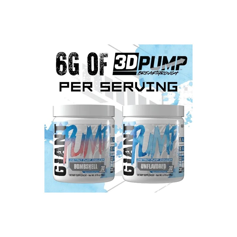 Giant Pre Entreno Sin Estimulantes Edge Pump L-citrulina 30s
