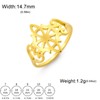 LIKGREAT Witches Knot Ring for Women Four-Pointed Crescent Moon Finger