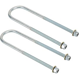 Leaf Spring U-Bolts for 2-1/2 Inch Axle Tube, 10 Inch Long