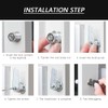 YUTOU Cabinet Lock 16mm 2 Pack Security Mailbox Lock Cylinder