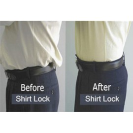 SHIRT LOCK LOCK IT IN - KEEP IT IN | Original Belt Shirt Stay | Hidden Shirt Keeper for Button Down Shirts, Unisex