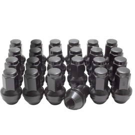 Wheel Accessories Parts Set of 24 Black 14x2 Factory Style Lug Nuts Cone Seat fits Ford F150, Expedition, Lincoln Part # 4L3Z-1012-A 7L1Z-1012-A 611-288 OEM Style Wheel Lug Nut (24, M14x2.0, Black)
