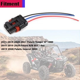 HiSport 3PCS Bus Bar Pulse Power Connector Pigtail Plug Wire/Wiring Harness Compatible with Polaris 2018-2024 Ranger XP 1000 / RZR/Pro RS1 General Bus Bar Accessories