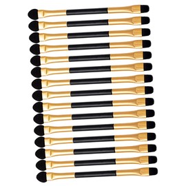 Vaguelly Essential Makeup Brush Set 15pcs Eye Shadow Brushes Double Head Eyeshadow Applicators Women's Beauty Tools Compact Portable