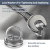 FOMGIIN Pack of 50 Spring Washers M8, DIN 127 Spring