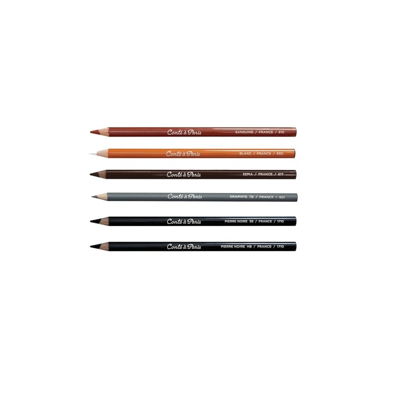 Conté à Paris 6-Count Sketching Pencils Set