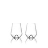 Sempli Monti Bianco Stemless Wine Glasses Set of 2 -