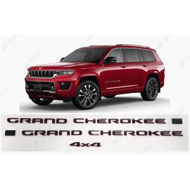 Grand Cherokee Black Red Door Grand Cherokee Rear 4X4 Emblems 2021+ Jeep Grand Cherokee WL/WK