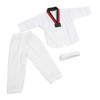Kids Taekwondo Uniform with Belt Polyester and Cotton Breathable Soft