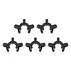 uxcell Lab Joint Clip Plastic Clamp Mounting Clips for 14/20 or 14/35 Glass Taper Joints Laboratory Connector Black 5Pcs