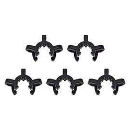 uxcell Lab Joint Clip Plastic Clamp Mounting Clips for 14/20 or 14/35 Glass Taper Joints Laboratory Connector Black 5Pcs
