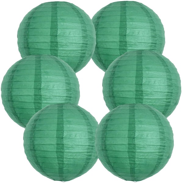 BEISHIDA 8-Inch Green Round Paper Lanterns Hanging Decorative Chinese Paper