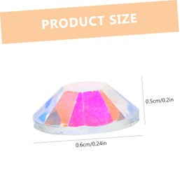 Gatuida Resin Flatback Rhinestones for Manicures White Ab Colored Diamonds Storage Box for DIY Nail Art Decoration Durable and Elegant Nail Gems for Creative Crafts