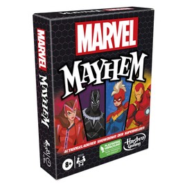 Hasbro Mayhem Kartenspiel mit Hasbro Superhelden, Familienspiel ab 8 Jahren, schnelles und leicht erlernbares Spiel, Multicolour
