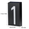 Solar House Number Solar Powered 1000mAh Rechargeable LED Illuminated Address