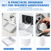 3PCS Washing Machine Drain Tray, Leak Proof Non-Slip Drainage Tray