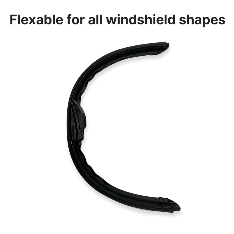 XVISUAL 2pcs OEM Quality Windshield Wiper Blades J-hook Bracketless Frameless