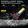 AQJ 9005 9006 LED Headlights Kit Combo Bulbs Blue 8000K