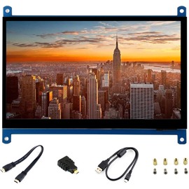 waveshare 7inch HDMI LCD IPS Capacitive Touch Screen 1024×600 Display Monitor Compatible with Raspberry Pi 5/4B/3B+/3B/Pi Zero W/Zero 2W/Pico/Pico W/Pico 2/Pico 2WJetson Nano/Win10/8/7,etc.