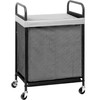 STORAGE MANIAC Rolling Laundry Hamper with Wheels 1-Section Laundry Sorter