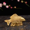 Brass Money Fish Fengshui Gold Wealth Arowana Home Decor Collectible