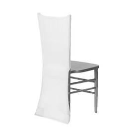 CV Linens 6156us Spandex Chiavari Chair Back Cover White