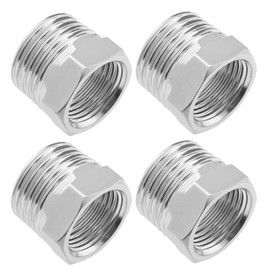 Be In Your Mind 4 Pieces 1/2 Male to 3/8 Female Water Pipe Reducer Thread Reducer Accessories for Pipes Radiator Water Tanks Sanitary Equipment BSP Thread